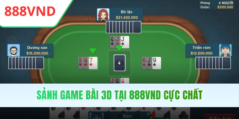 Sảnh game bài 3D tại 888VND cực chất